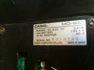 Casio MG-510